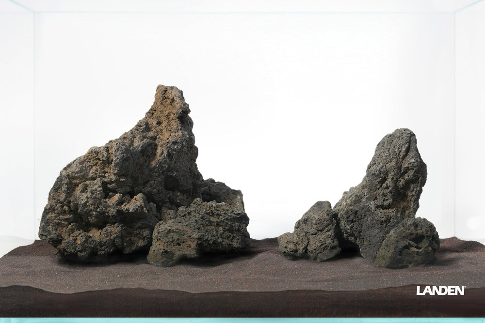 LANDEN Piedras de lava islandesas, porosidad alta para filtración biológica en acuarios.