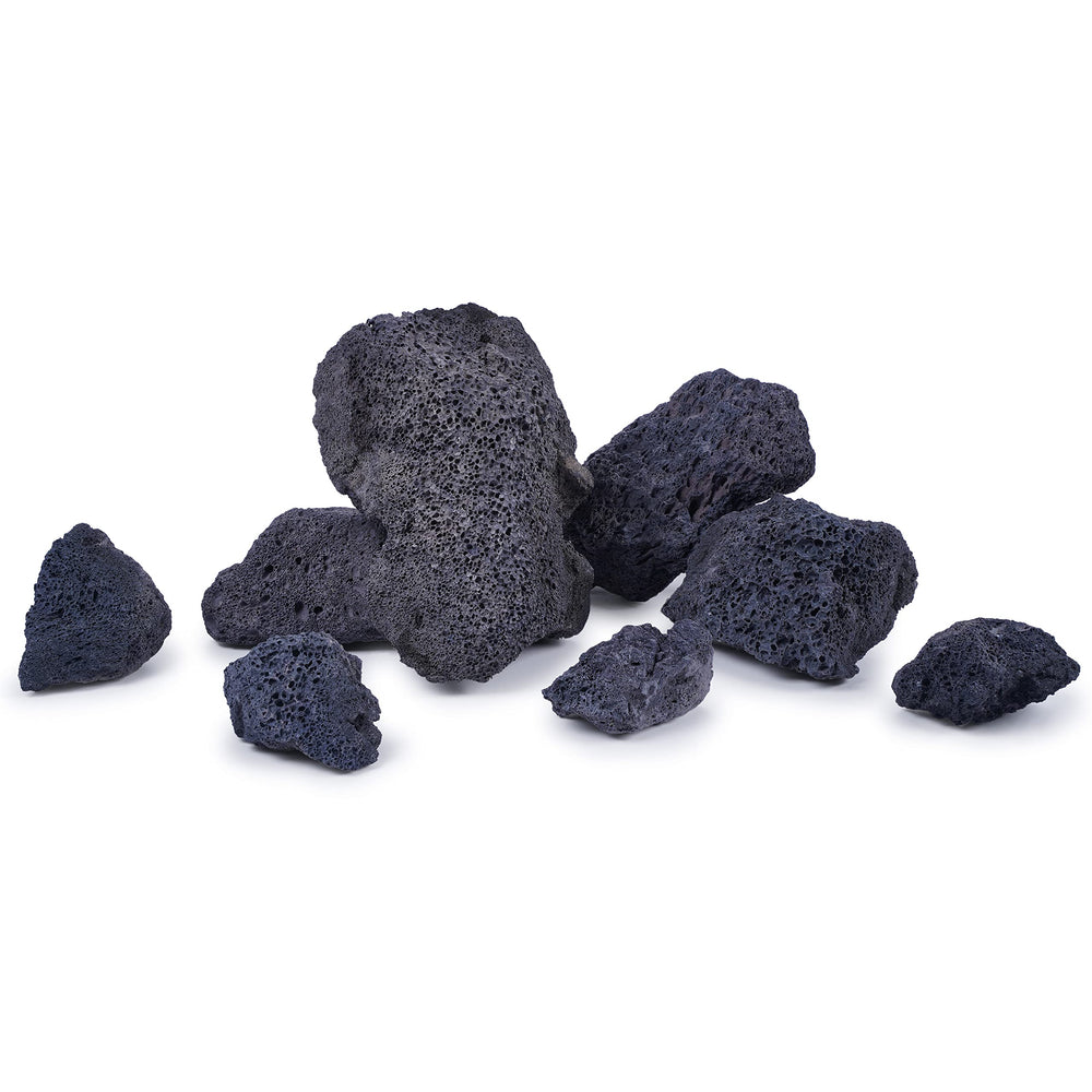 LANDEN piedras lava negras para paisajismo de acuarios, superficies porosas para bacterias beneficiosas.