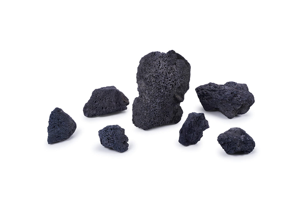 LANDEN lava negra para acuario, ayuda a estabilizar dureza y minerales del agua.