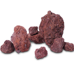 LANDEN lava roja: contraste rojo y negro para acuario