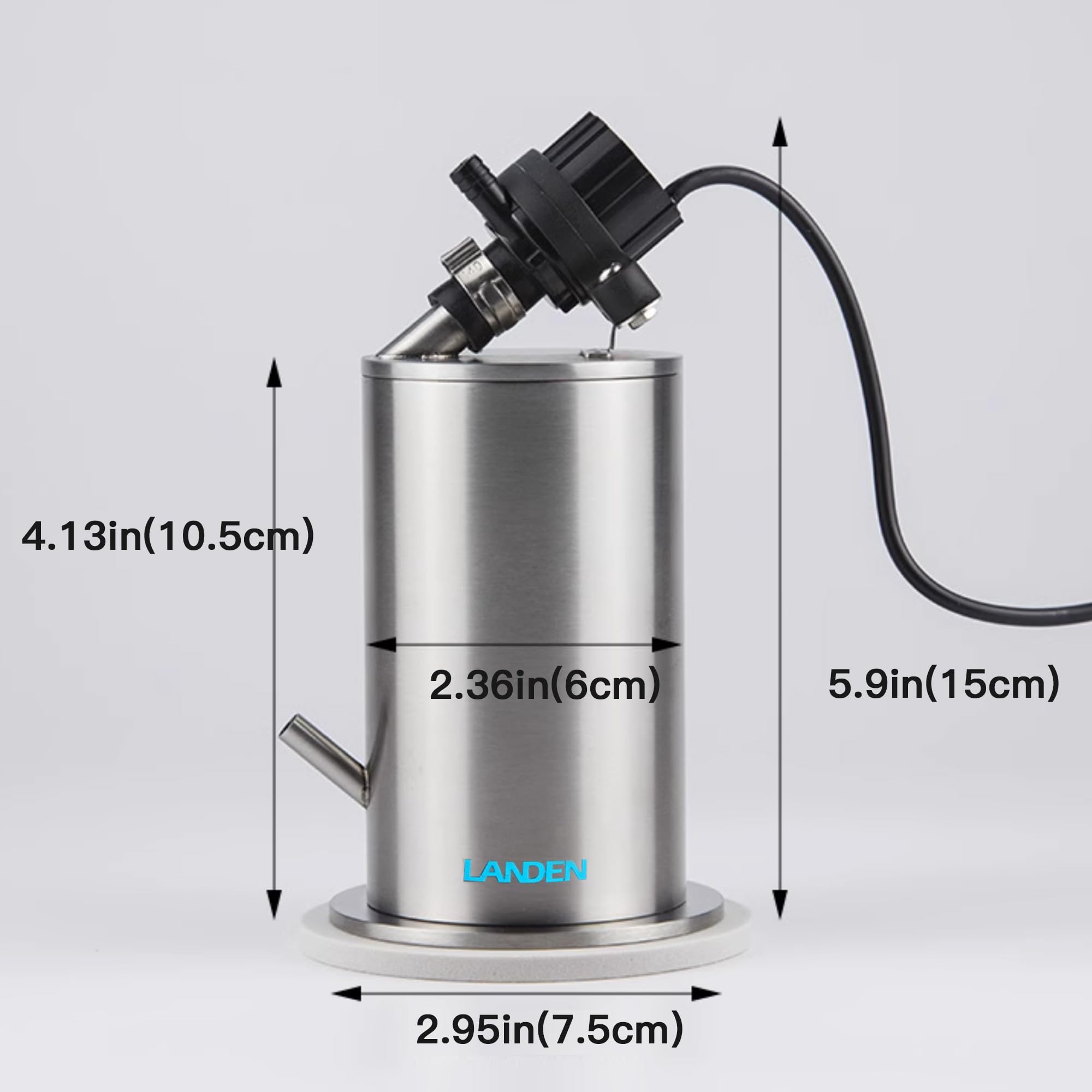 LANDEN Pura 50 carcasa acero inoxidable garantiza durabilidad y estética discreta
