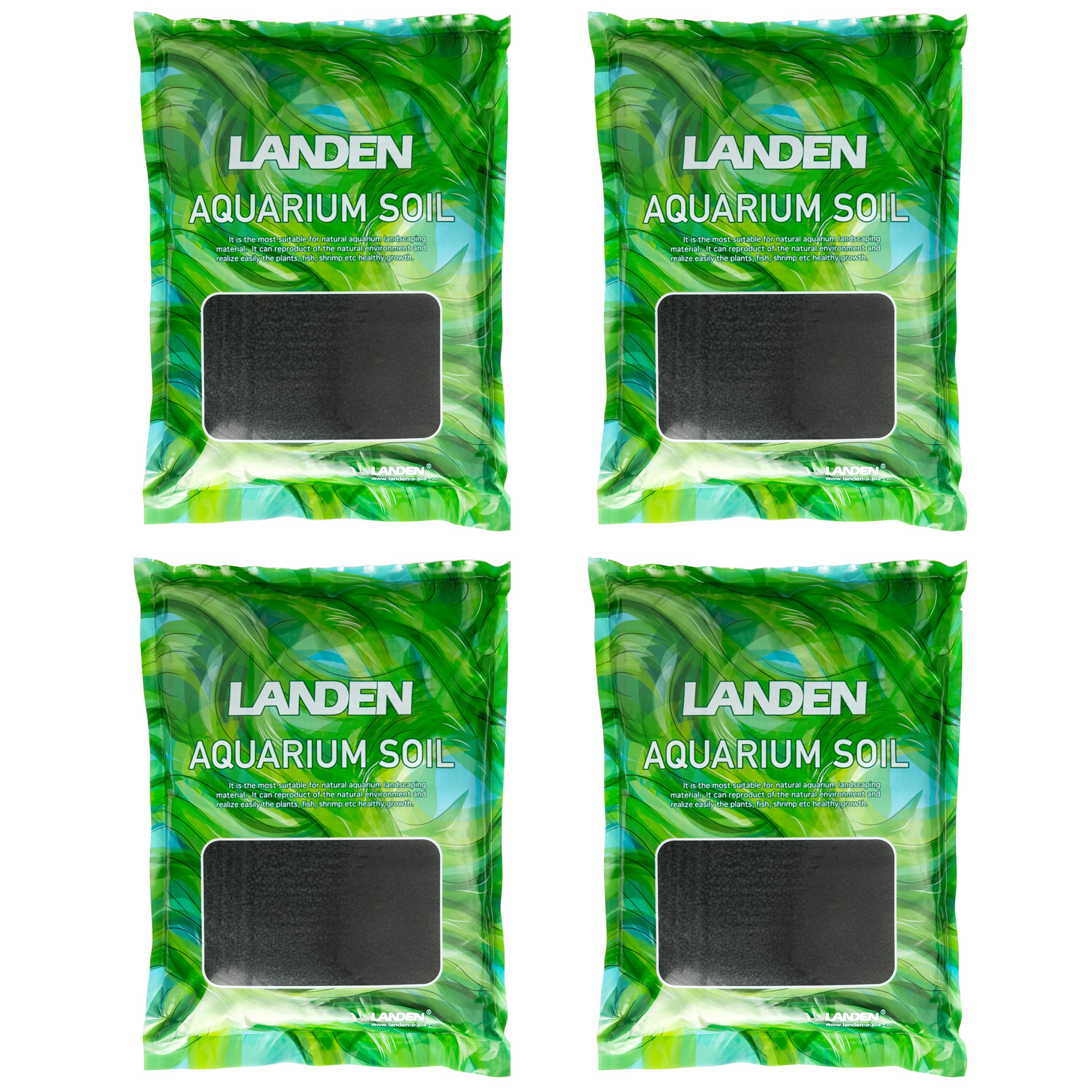 LANDEN Sustrato Agua para acuario plantado, sostiene raíces sanas y apariencia natural.