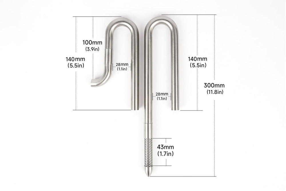 LANDEN tubos lirio 12mm para salida estable y oxigenación.