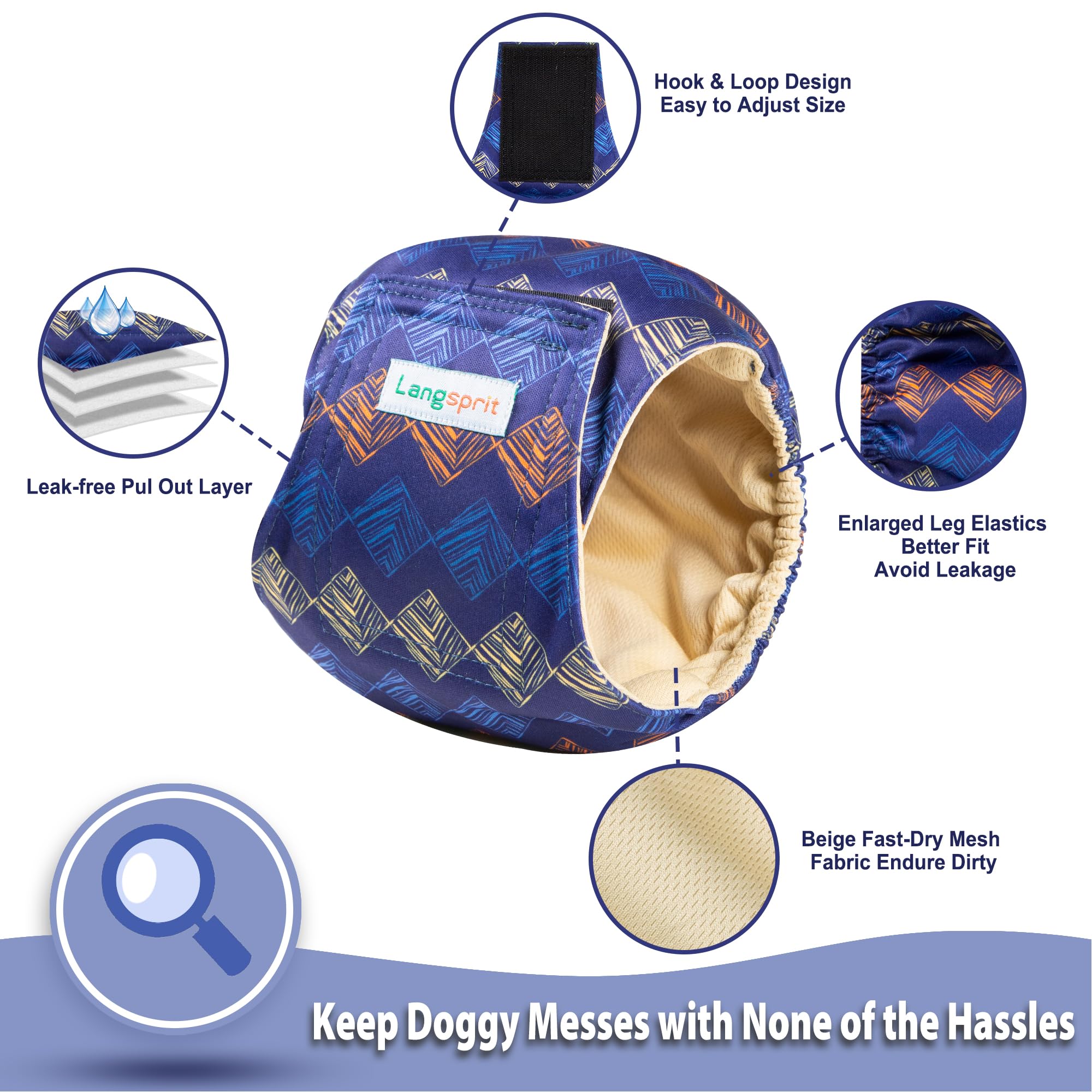 Langsprit Bandas barriga perros: estampas múltiples para combinar estilo
