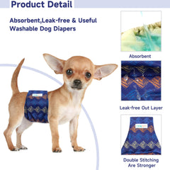 Langsprit Bandas barriga perros: lavables a máquina para cuidado diario