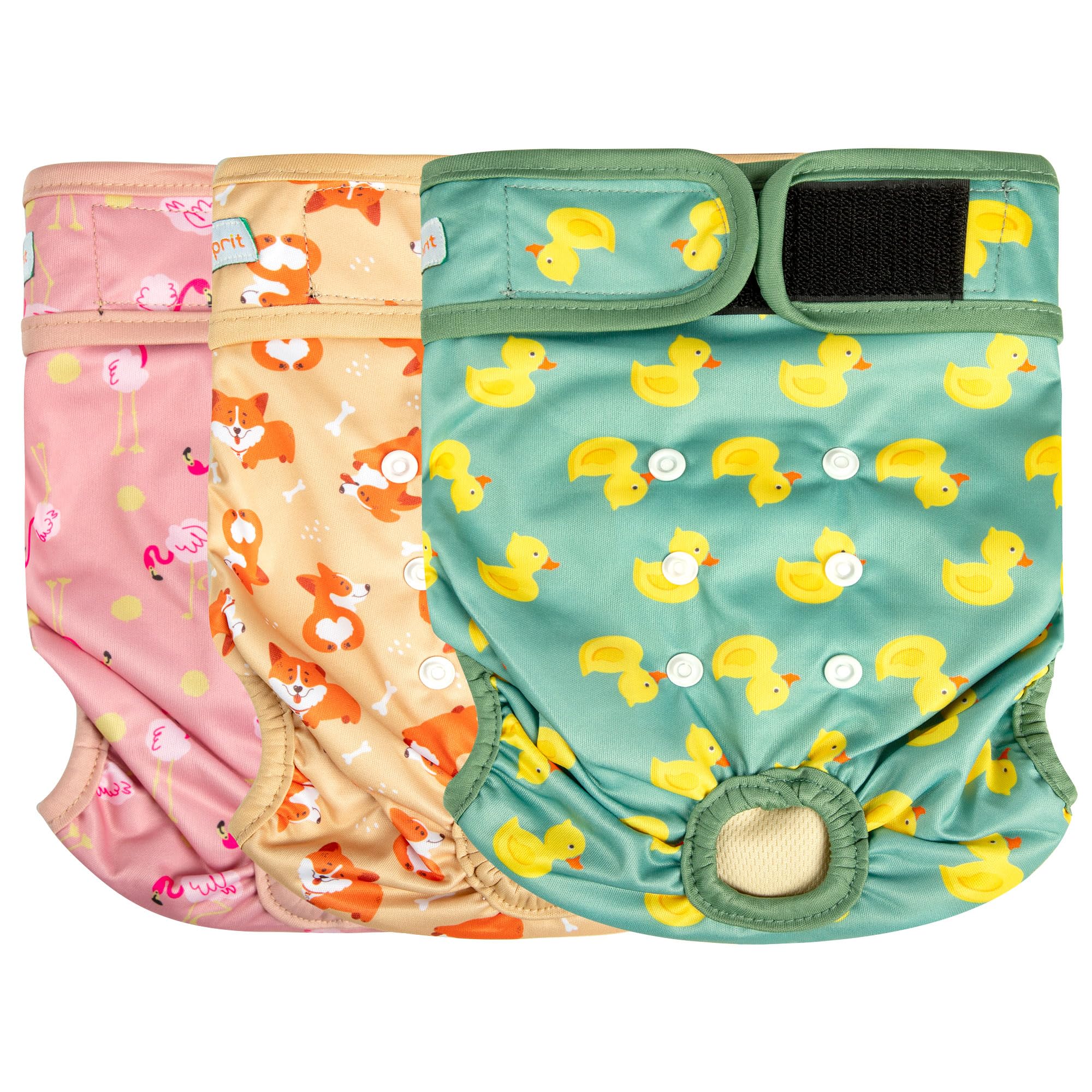 Pañales Langsprit para perros femeninos con ajuste cómodo para uso diario.