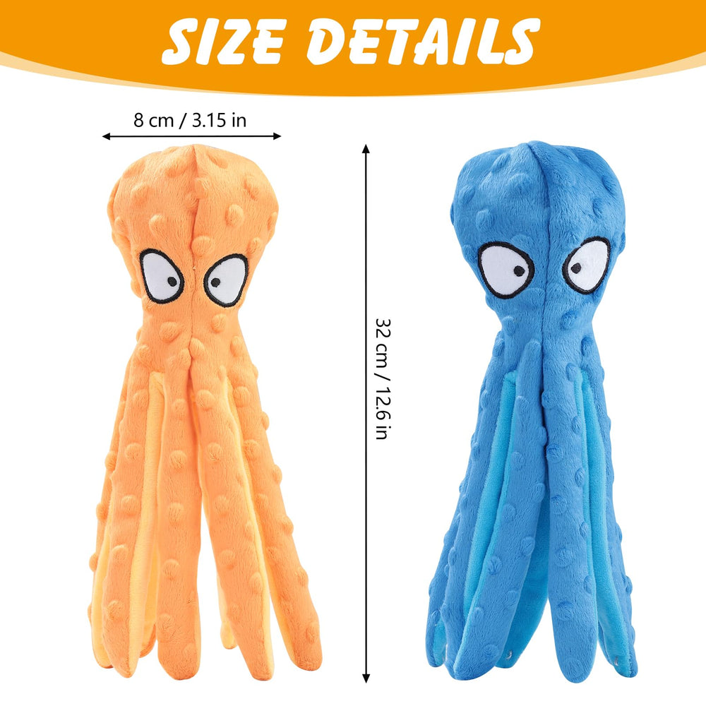 Juguete lanjue pulpo azul con patas onduladas para juego interactivo