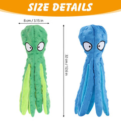 Juguete lanjue pulpo azul y verde facilita la masticación y el juego.