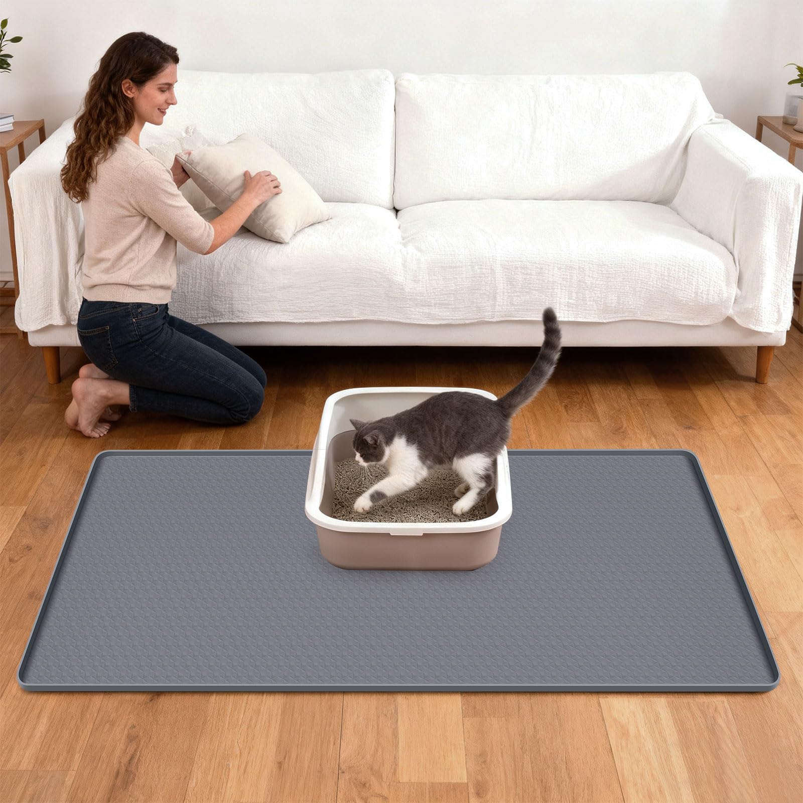 Alfombra Lanstics diseño neutro para hogar combina con decoración