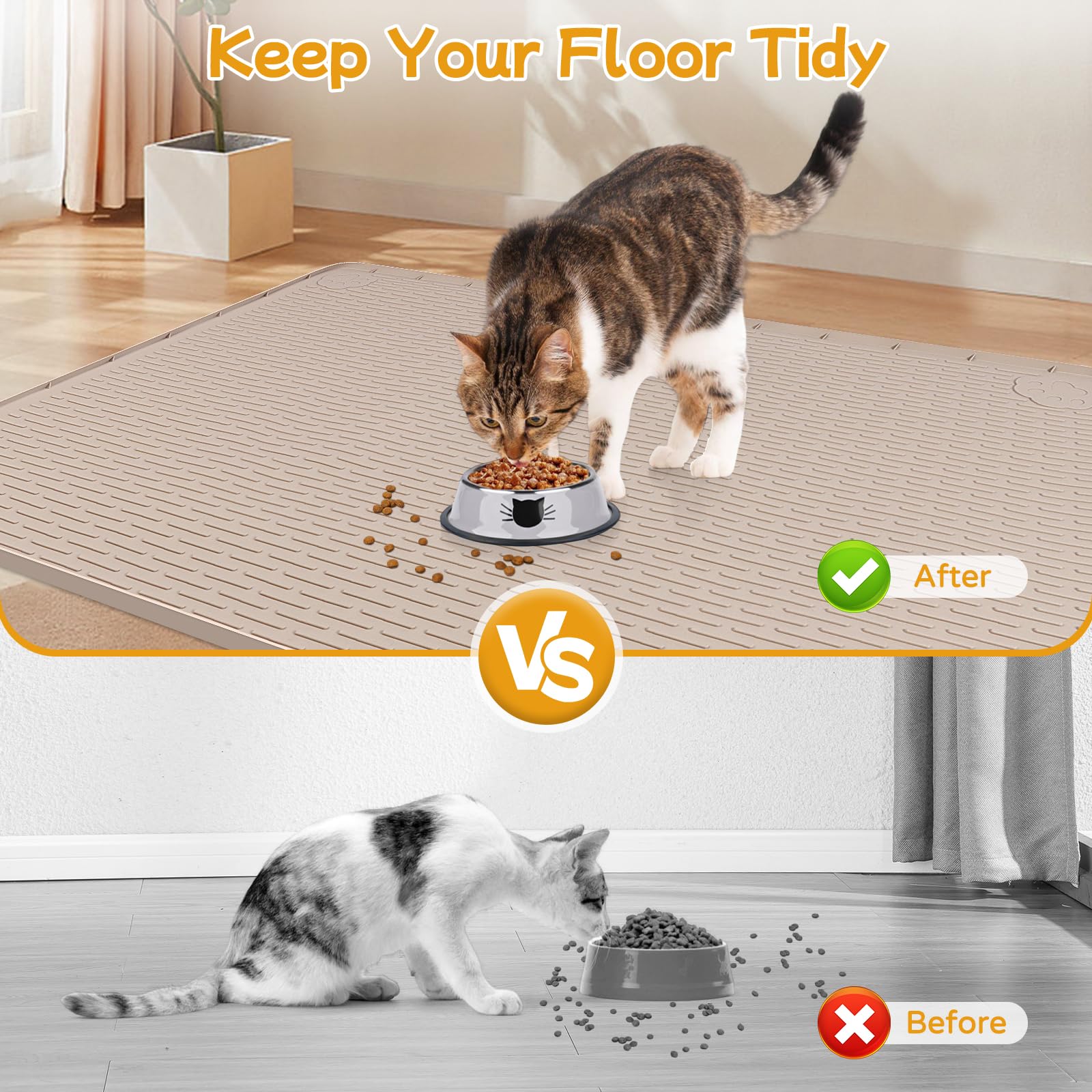 Alfombrilla Lanstics para gatos, adecuada para uso diario en casa.