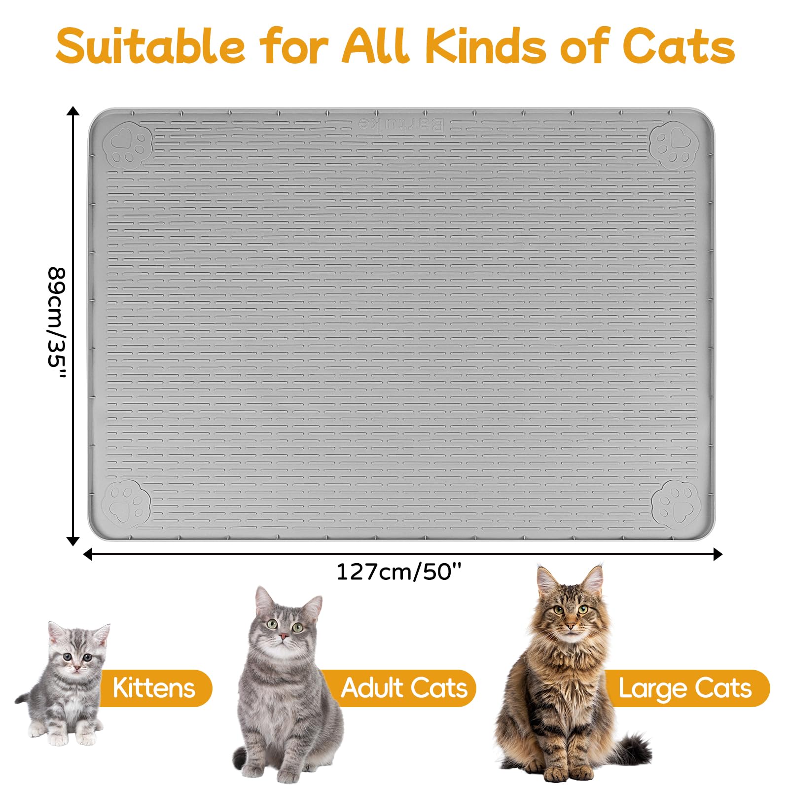 Almohadilla Lanstics antideslizante para gatos, evita movimientos durante la comida.