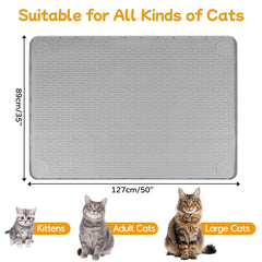 Almohadilla Lanstics antideslizante para gatos, evita movimientos durante la comida.