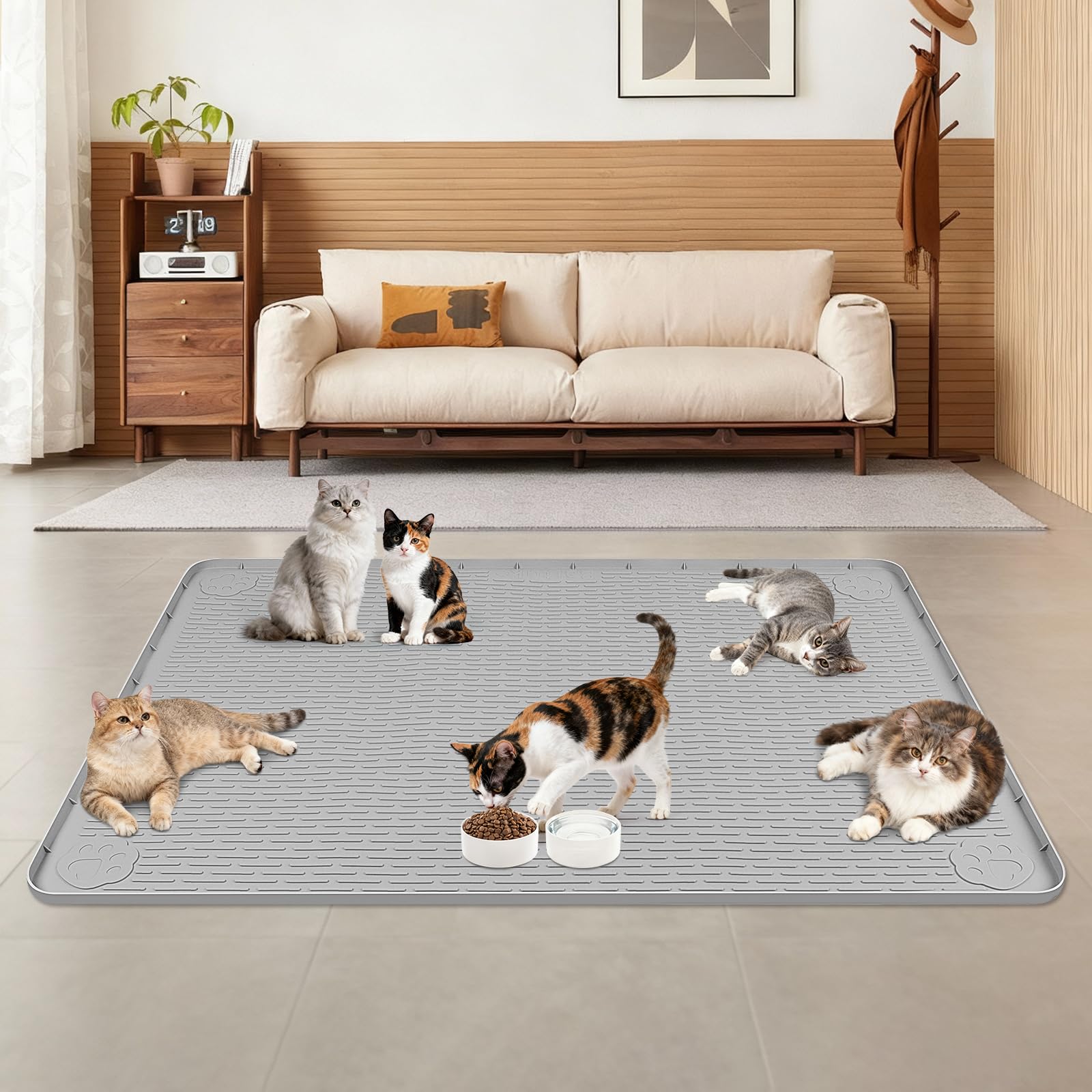Alfombrilla Lanstics plegable para viaje, fácil de transportar y guardar.