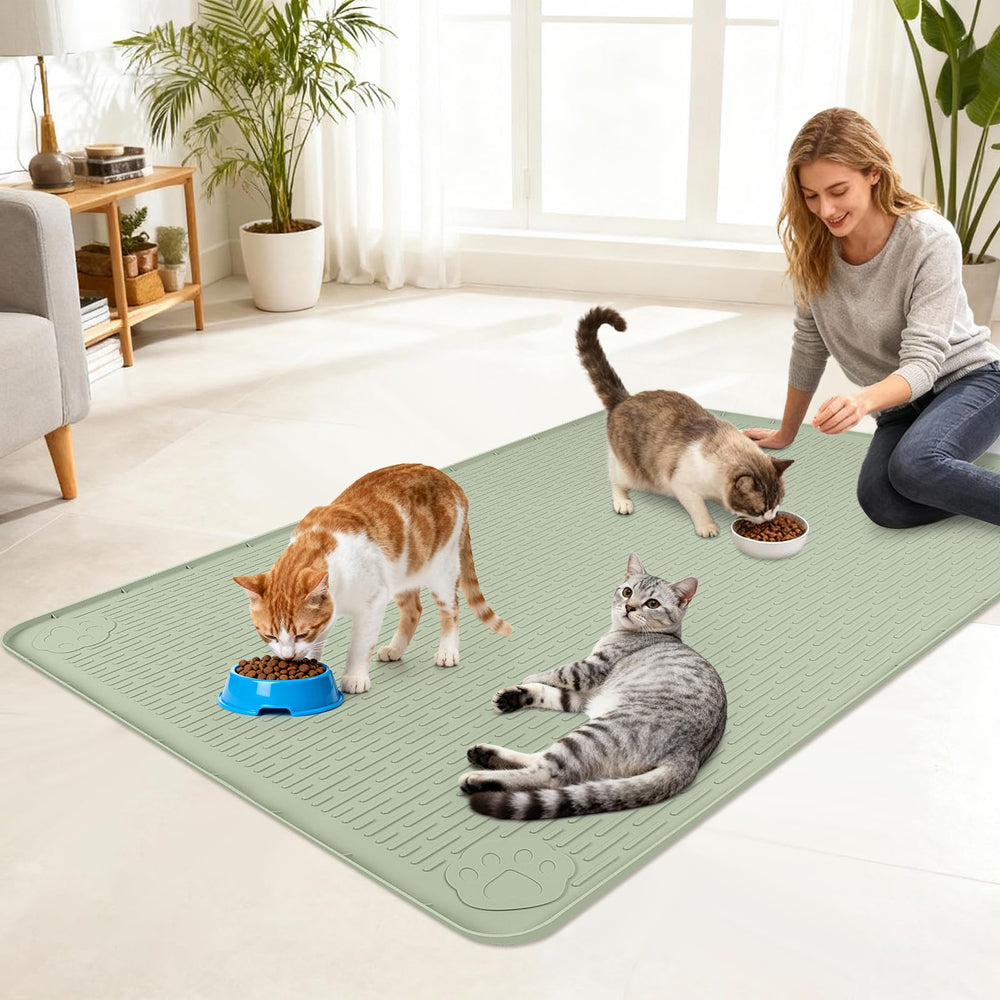 Protección de suelos con la alfombrilla Lanstics para derrames y salpicaduras