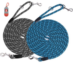 Lanwandeng correa de entrenamiento para perros de 15ft, ideal para paseos amplios con control.