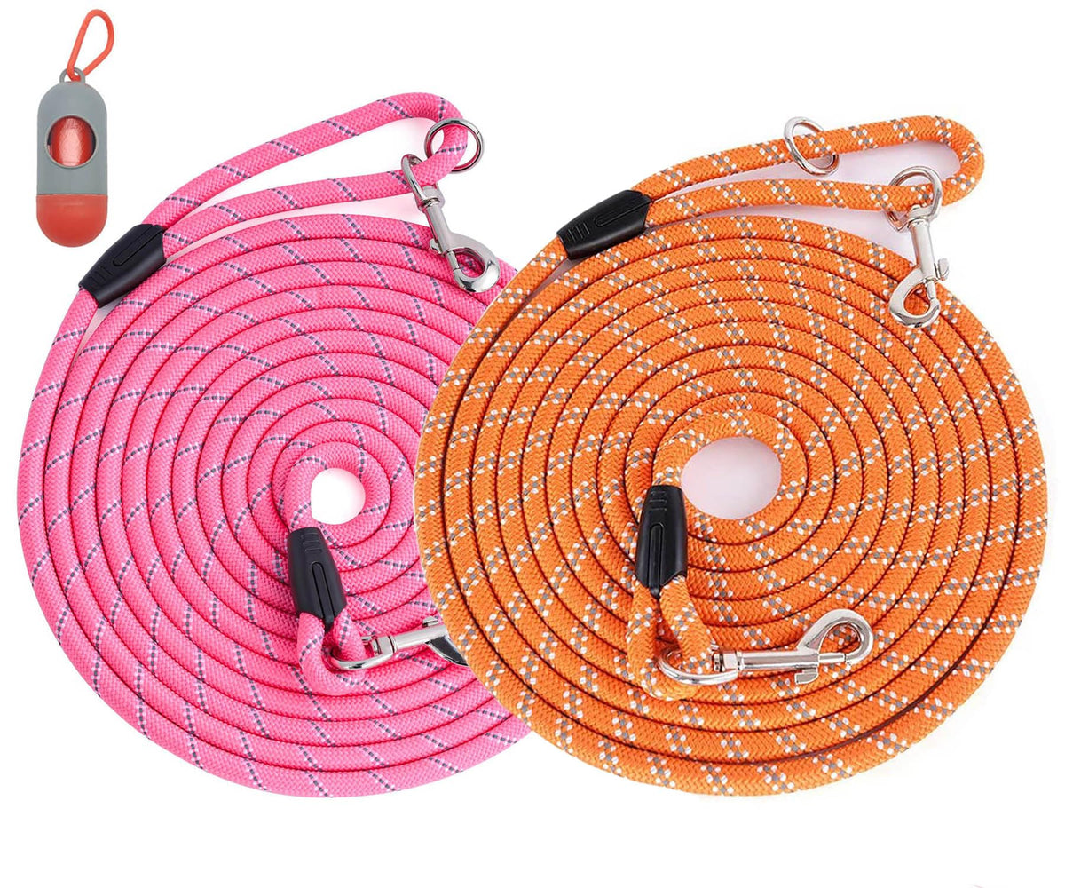 Lanwandeng correa de 50 pies, reflectante para paseos más seguros.