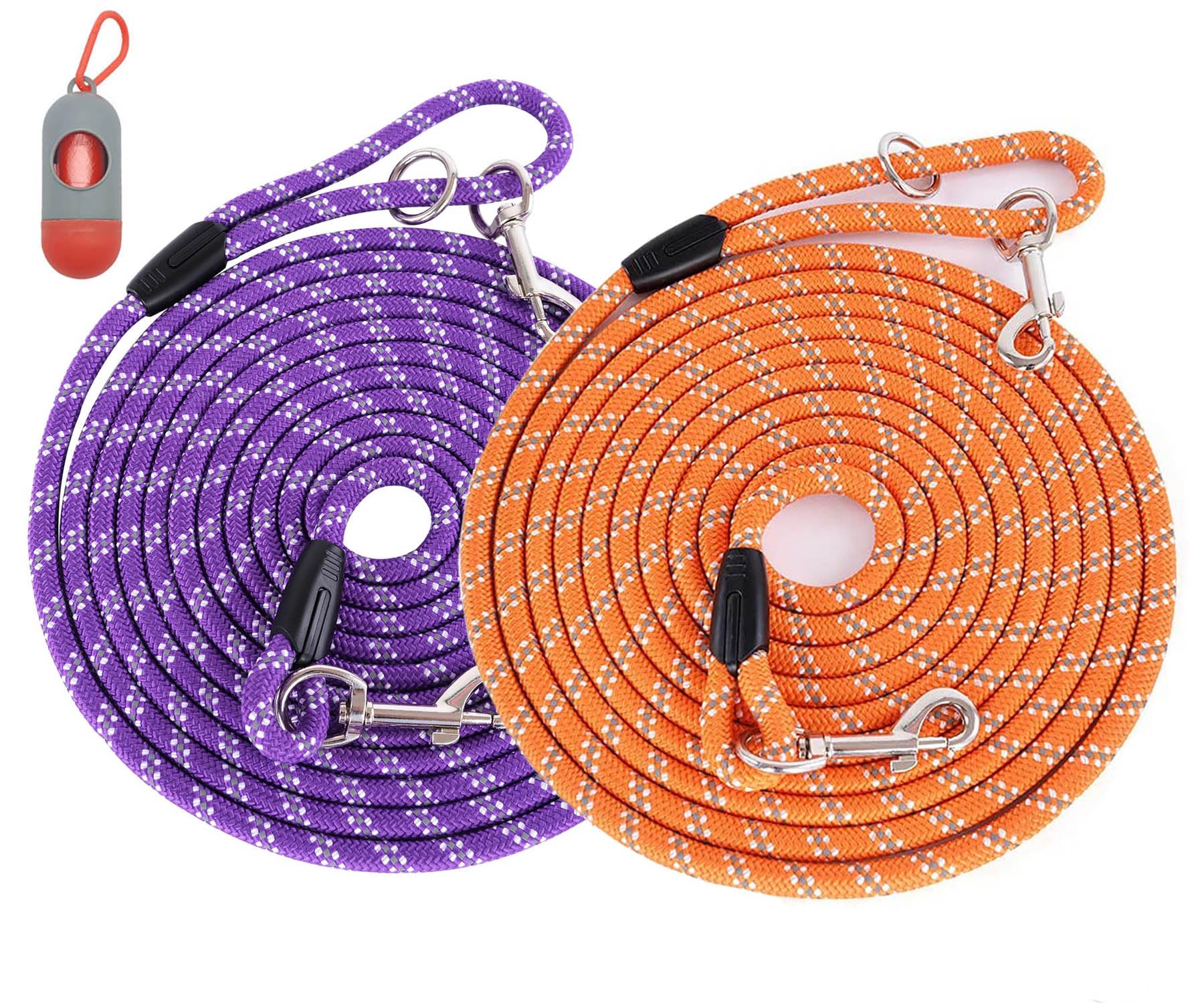 Lanwandeng: doble correa de entrenamiento para perros con longitudes flexibles.