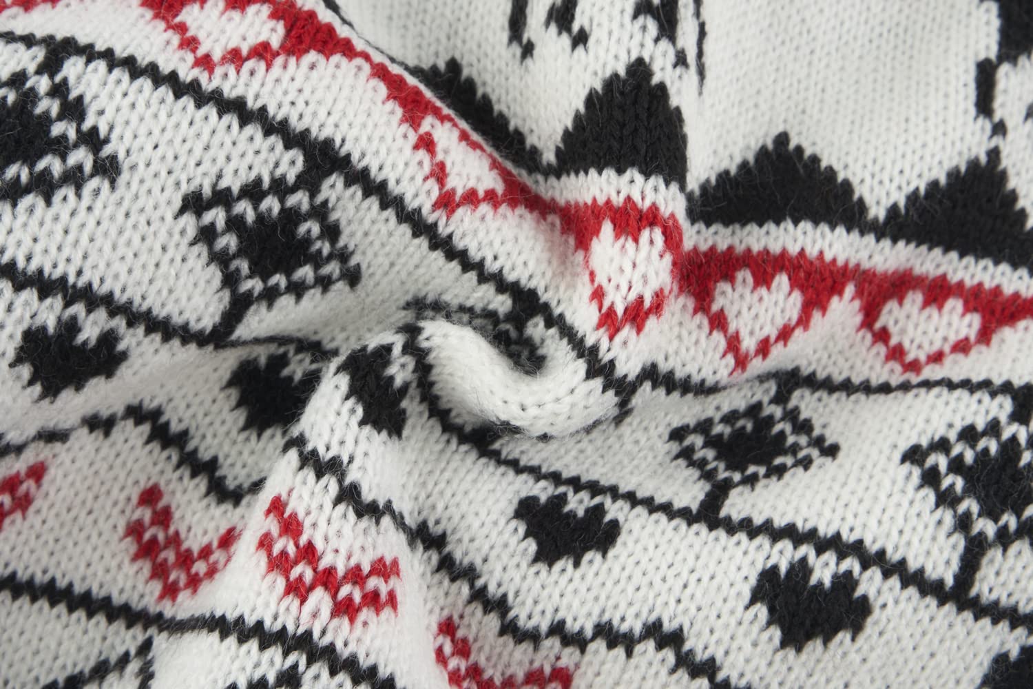 Lanyarco colores navidenos rojo negro blanco, suéter para perro XL.