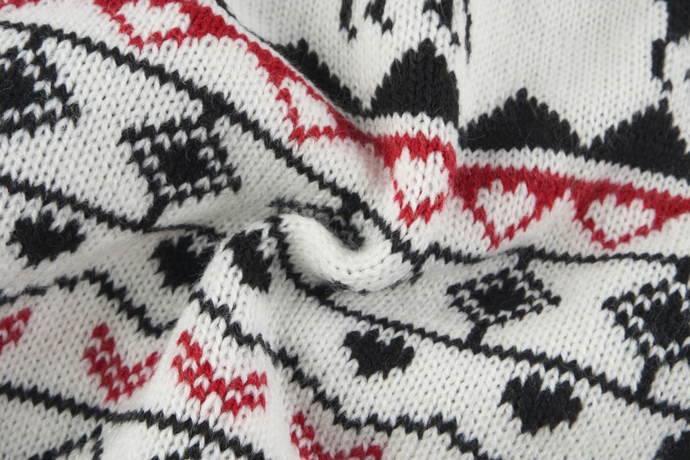 Lanyarco colores navidenos rojo negro blanco, suéter para perro XL.