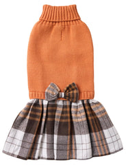 Lanyarco: sudadera para perro naranja con cuello alto, mantiene al perro cálido.