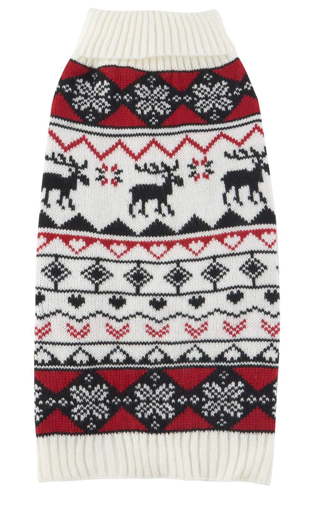 Lanyarco suéter navideño Reno frente para perro XL, perfecto para posar durante fiestas.