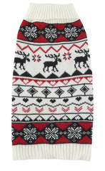 Lanyarco suéter navideño Reno frente para perro XL, perfecto para posar durante fiestas.