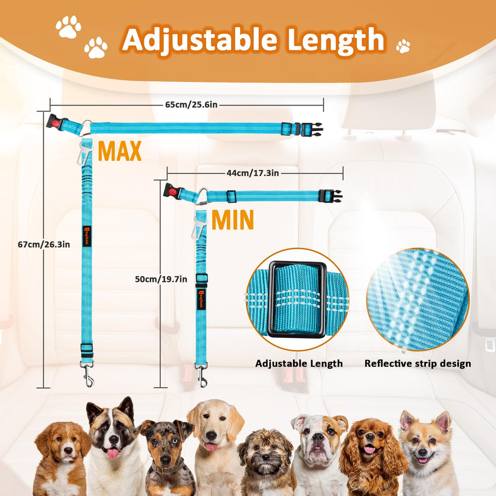 Laqibak accesorio-tres-en-uno-auto-perro para coche y paseo.