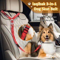 Laqibak arnes-perro-auto-tres-en-uno con versatilidad en coche