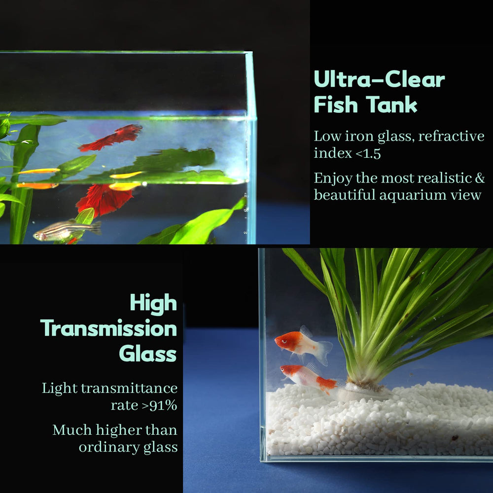 Laqual conjunto incluye herramientas y tapas para montar y mantener limpio el acuario