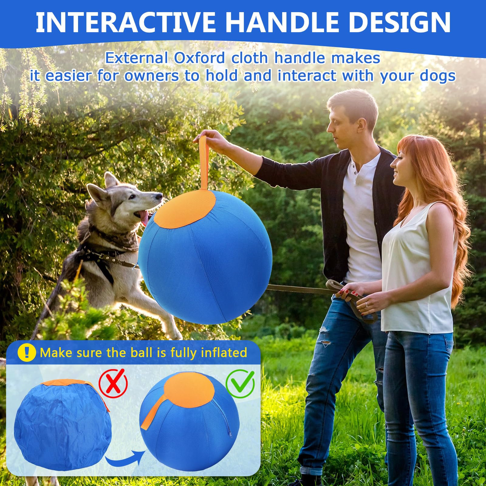LaRandom Pelota de entrenamiento para perros y caballos, mejora agilidad.