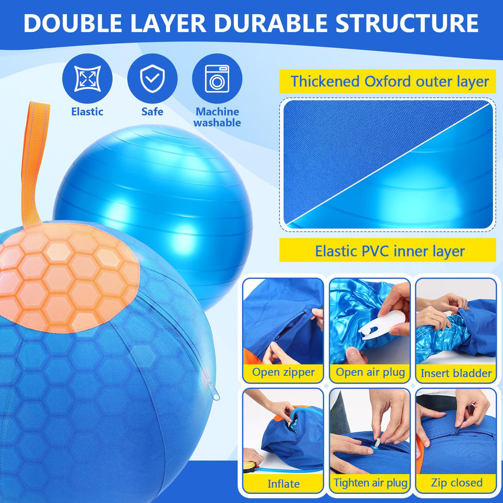 LaRandom Kit de inflado con bomba para inflar la pelota fácilmente.