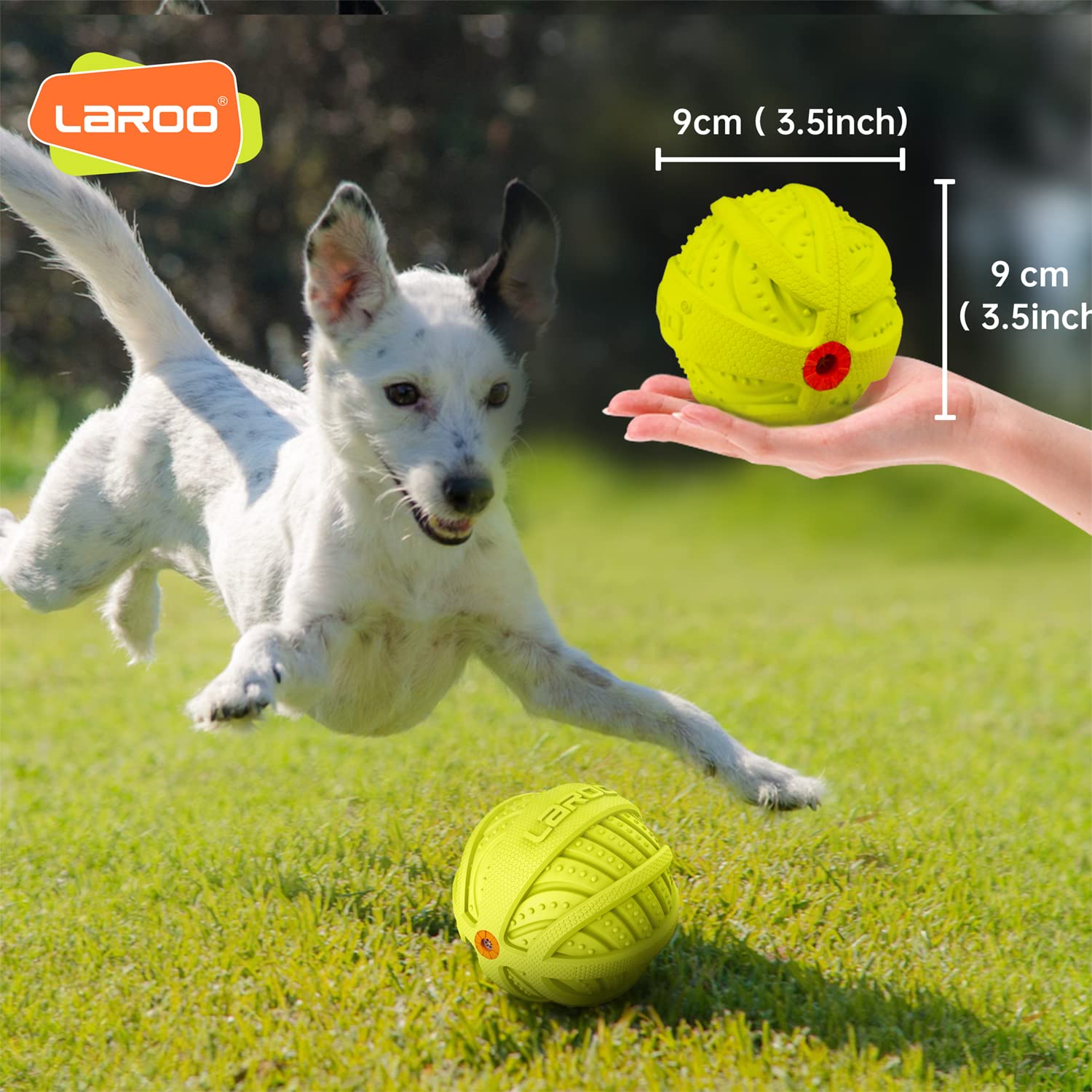 LaRoo bola para entrenamiento y lanzamiento, resistente para sesiones de juego.