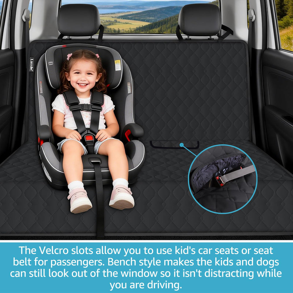 Lassie protector impermeable para asiento trasero mantiene seco el interior.
