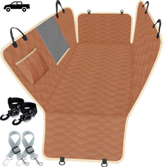 Lassie XL: cobertor de asiento trasero con flaps laterales protege puertas y reduce rasguños.