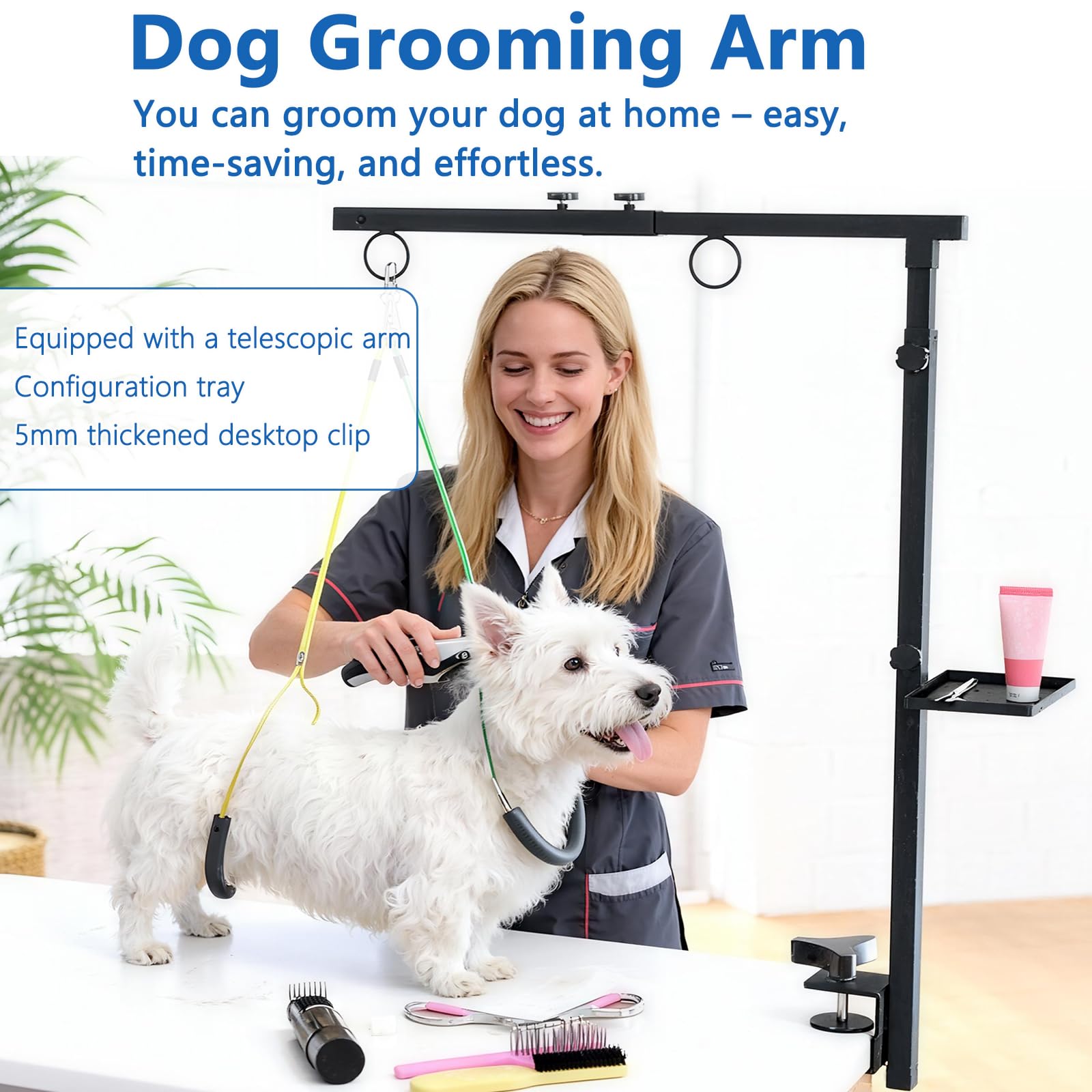 Lazaluking arm-horizontal, ajuste de dos vías para mayor control con hamaca.