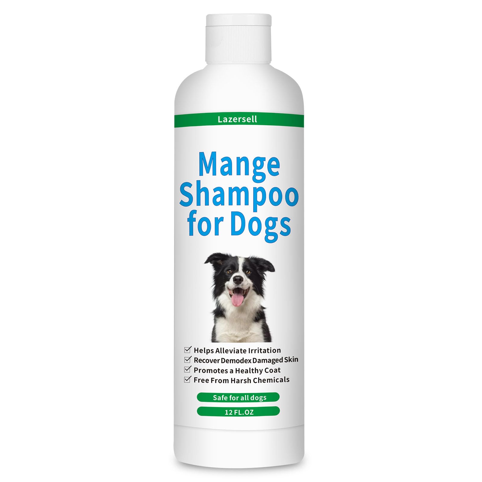 Lazersell champú para perros mange, limpia y alivia irritación