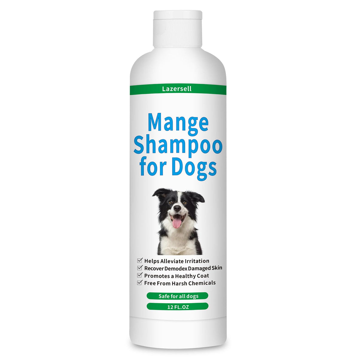 Lazersell champú para perros mange, limpia y alivia irritación