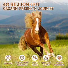 Lazersell Probioticos para Caballos: etiqueta clara destaca beneficios digestivos.