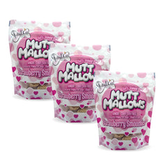 The Lazy Dog Cookie Co. Mutt Mallows bocaditos suaves de fresa para premiar a tu perro.