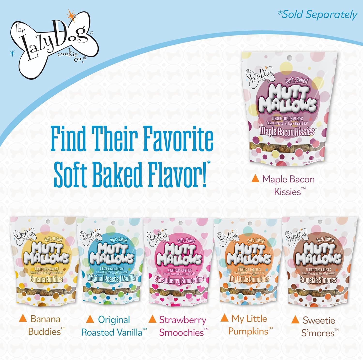 The Lazy Dog Cookie Co. Mutt Mallows ingredientes naturales y sabor suave