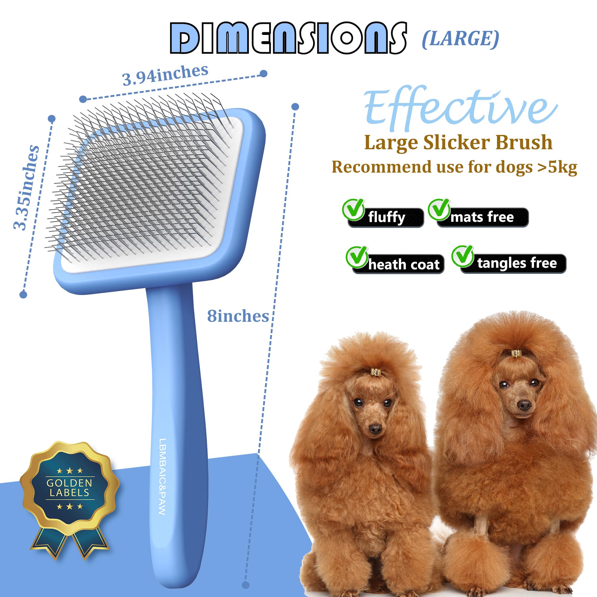 LBMBAIC&PAW adecuado para doodles poodles y goldendoodles
