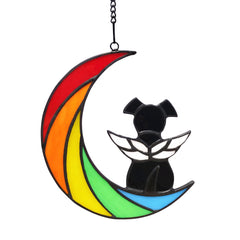 Lcensp arcoiris-puente-perro-memorial: recuerdo luminoso para la ventana.