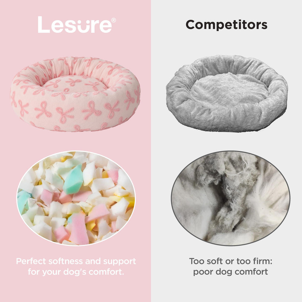 LE SURE Base antideslizante de cama donut, seguridad en suelos duros.