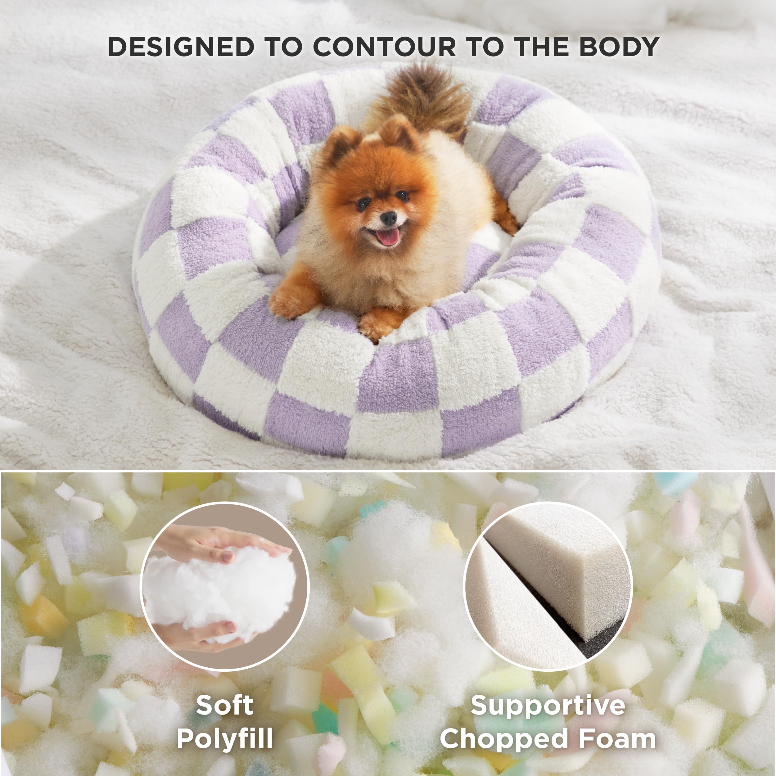 Borde elevado de LE SURE Donut ofrece apoyo para la cabeza durante el descanso.