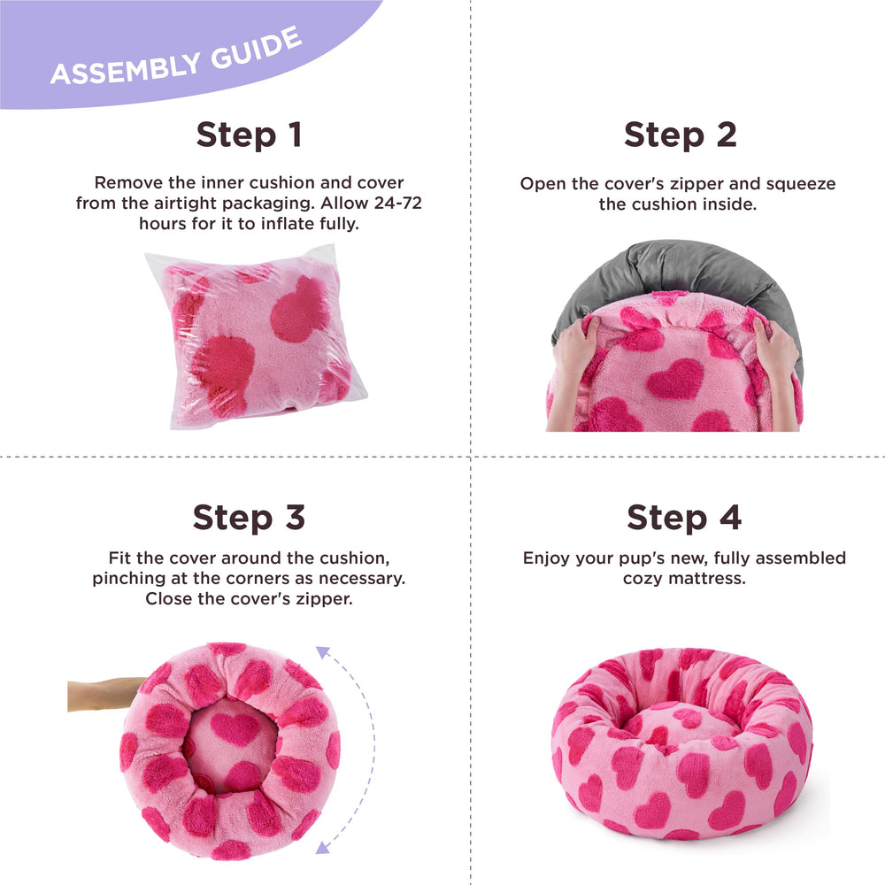 Funda desmontable y lavable de LE SURE Donut para limpieza rápida.
