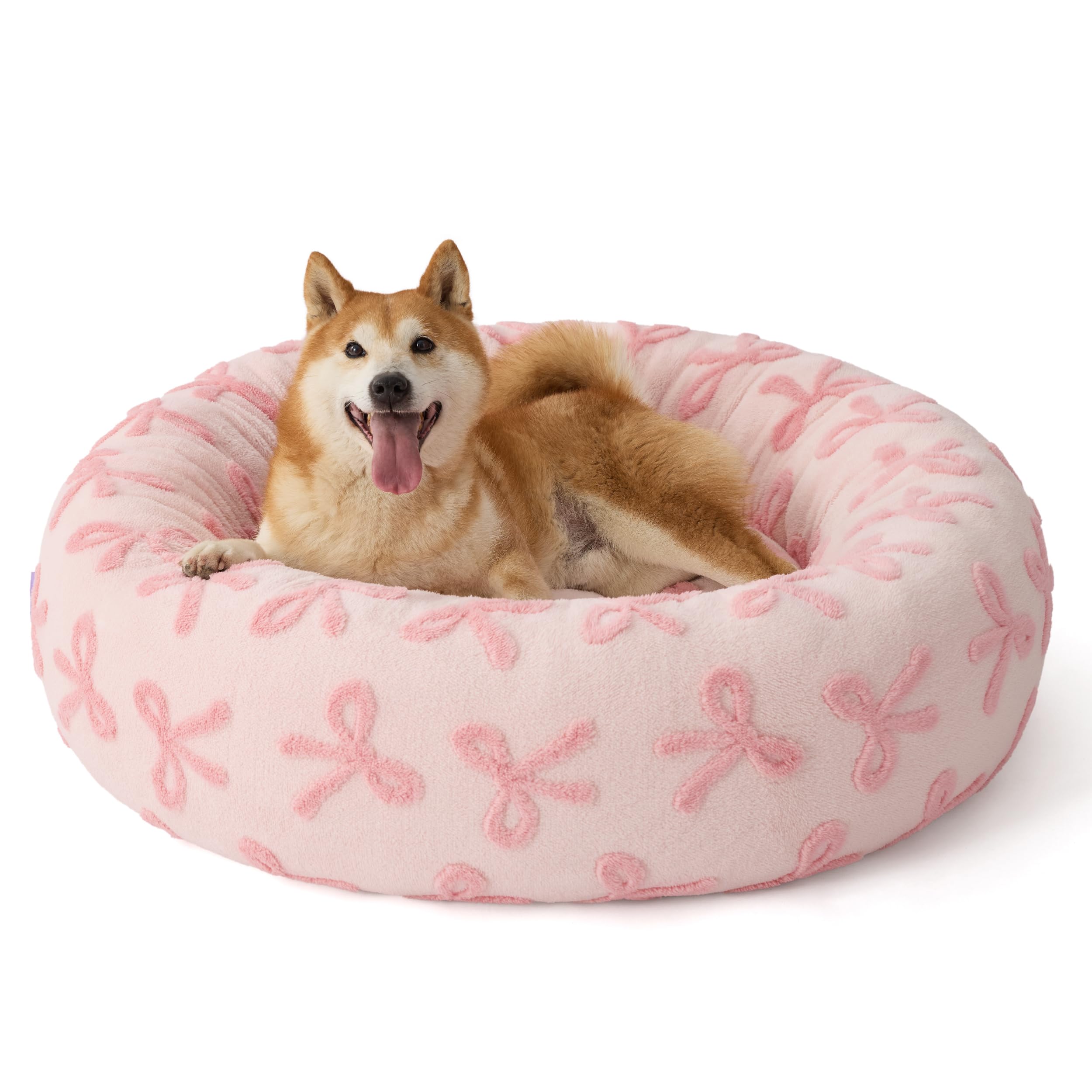 LE SURE cama donut con soporte: borde elevado para cabeza y confort estable.