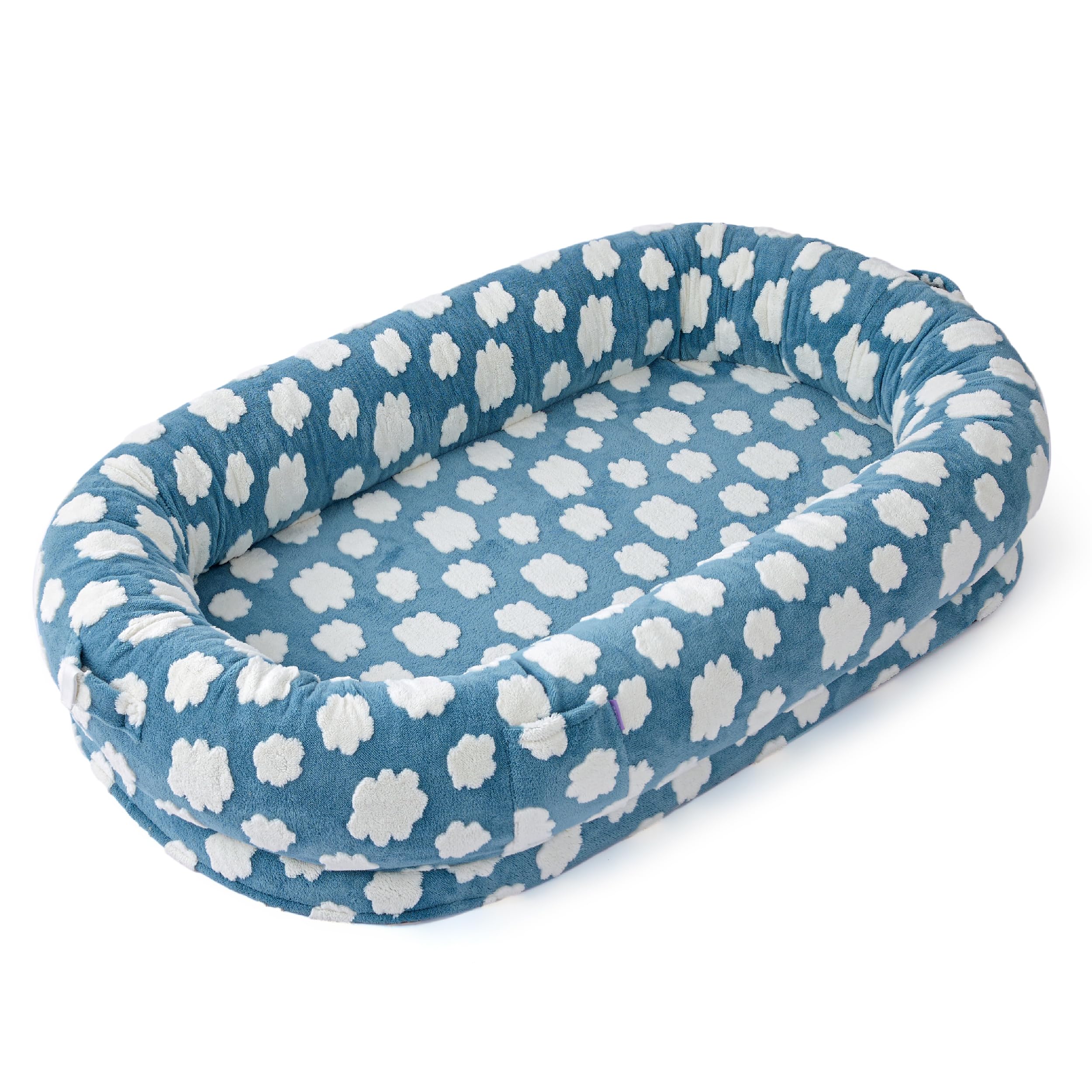 LE SURE Cama Humana para Perro XXL, base antideslizante para estabilidad.