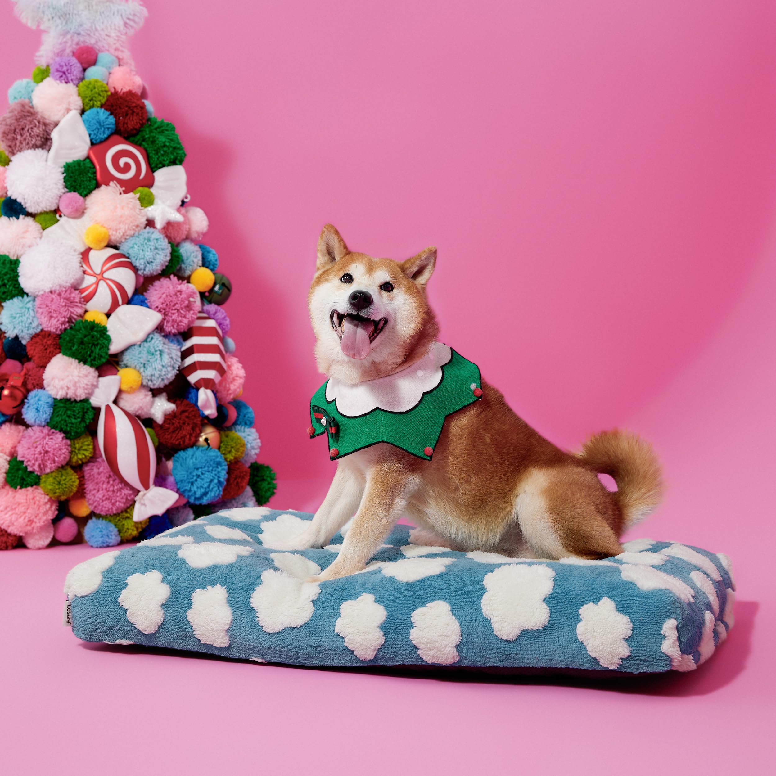 LE SURE cama para perros grandes, uso en jaula o crate.