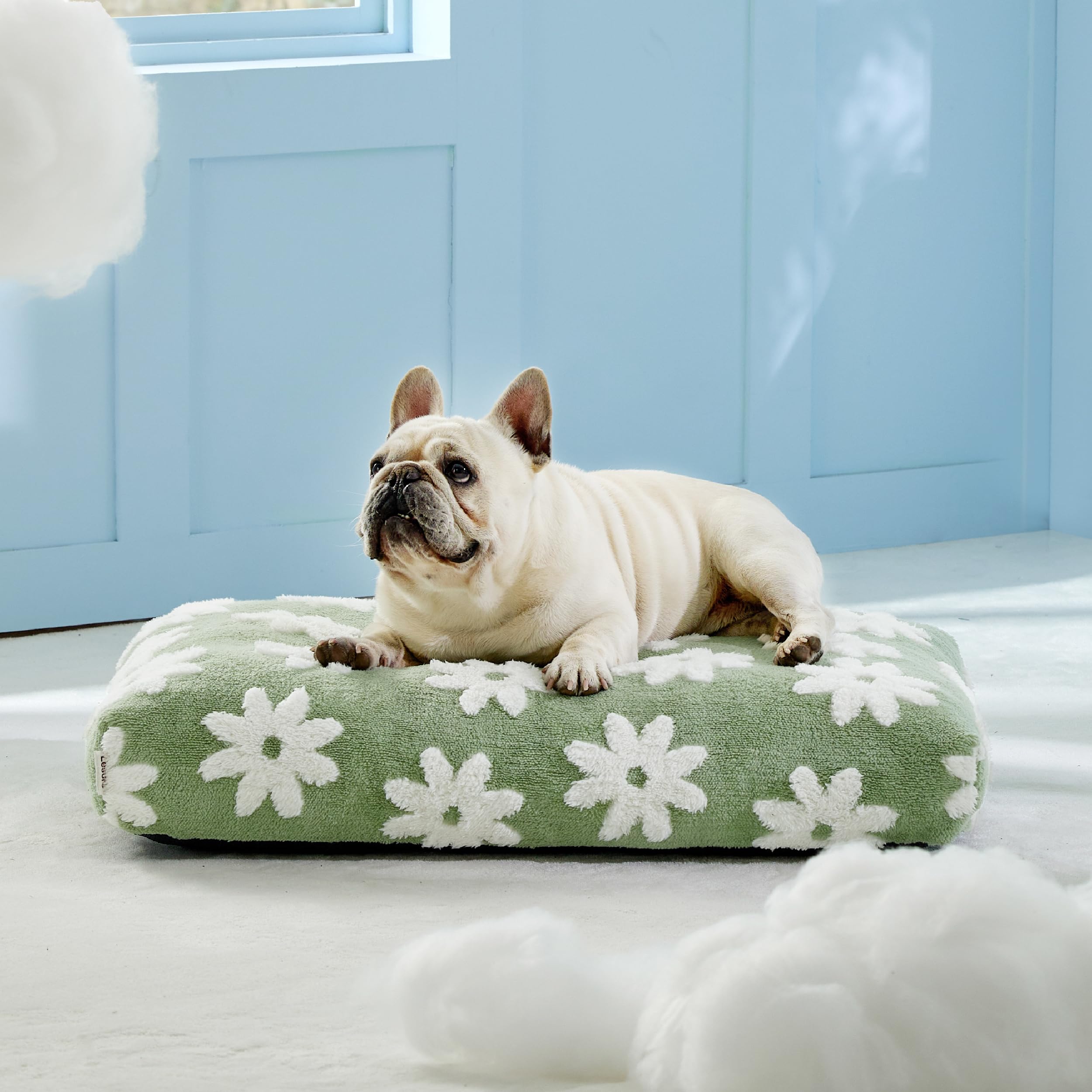 le-sure cama-perro-media-diseño-moderno-verde estilo contemporáneo para tu mascota