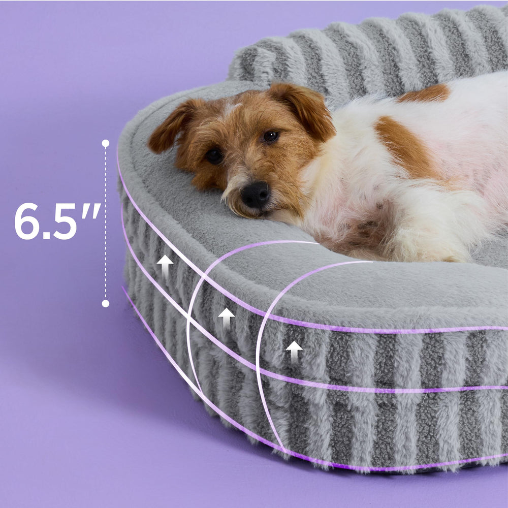 LE SURE cama para perro mediana: espuma tipo huevo para soporte suave.